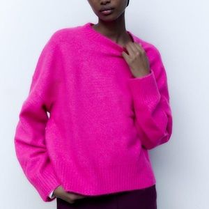 Soft Knit Magenta Sweater